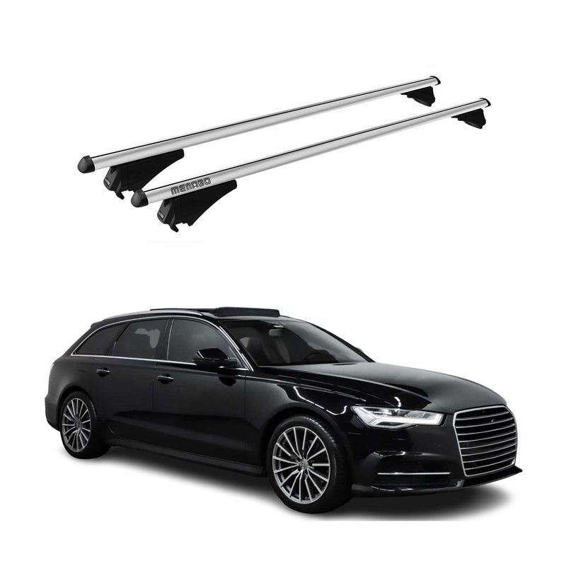Barre portatutto Menabo per Audi A6 Avant 2015-2018 grigio alluminio 2x