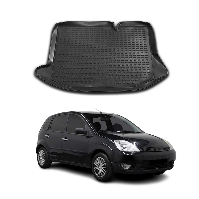 Tappetino per bagagliaio in gomma TPE per Ford Fiesta 2001-2008 nero