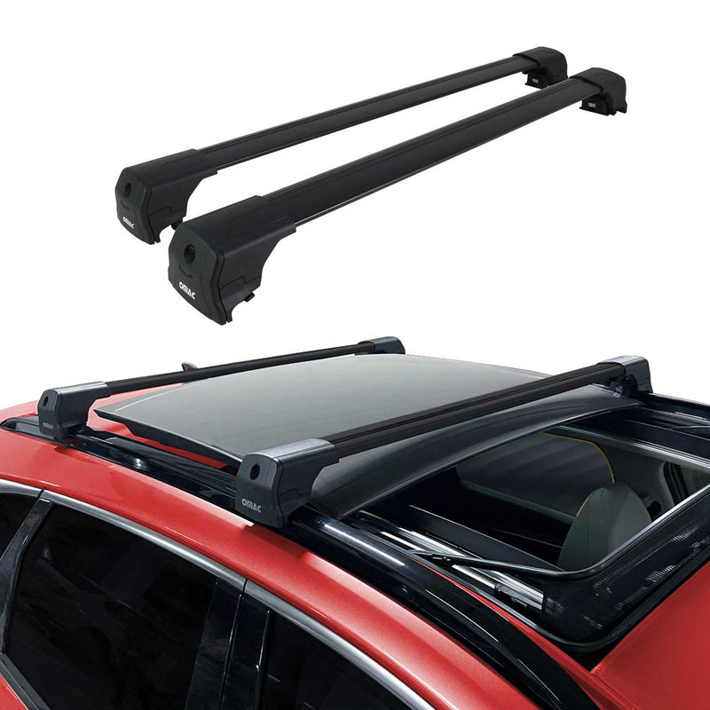 Portapacchi da tetto per Volvo Xc40 2018-2025 ABE portapacchi base in alluminio nero