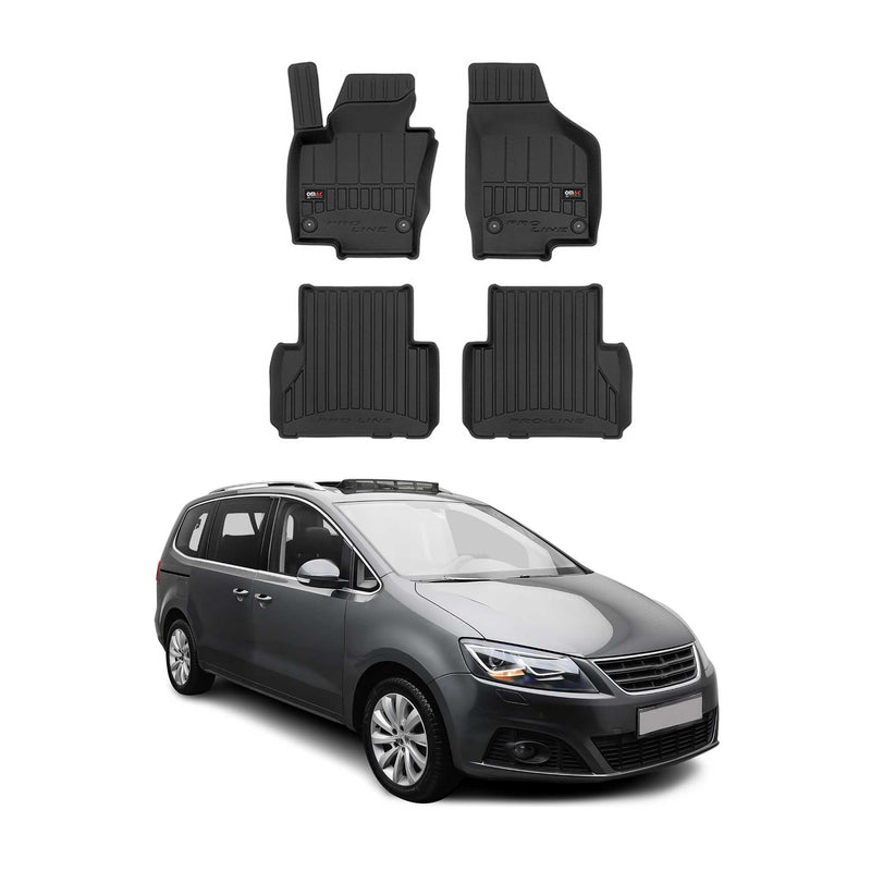 Tappetini Seat Alhambra 2010-2020 TPE Nero 4 pezzi