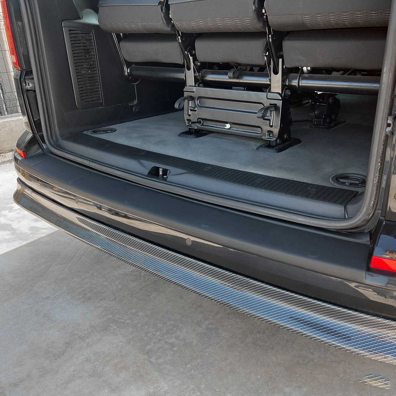 Paraurti di protezione della soglia di carico per VW T6 T6.1 Transporter 2015-24 porta singola nero