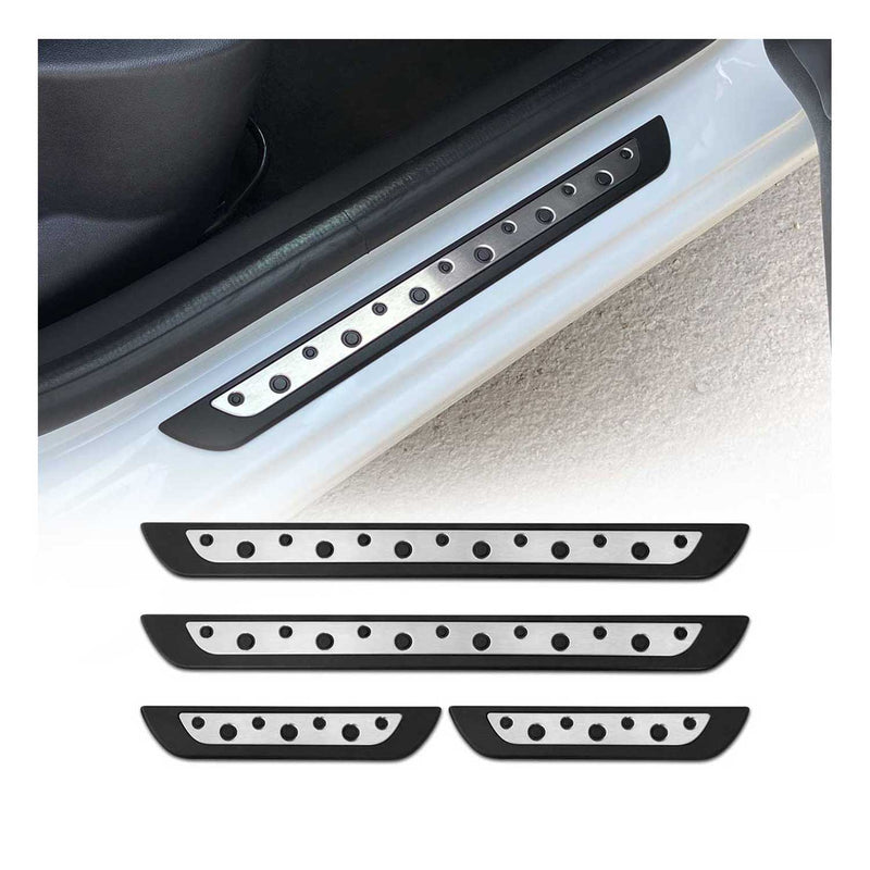 Soglie porte per Ford Focus C-Max S-Max in acciaio inox argento 4 pezzi