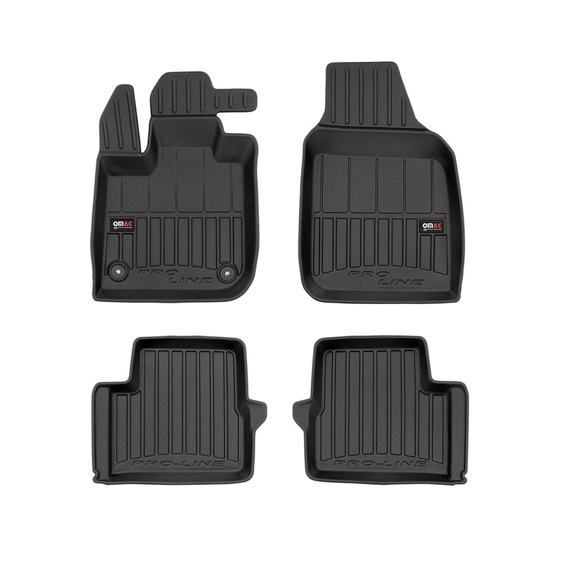 Tappetini Fiat 500E 2020-2025 in TPE Nero 4 pezzi