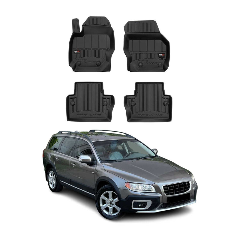 Tappetini Volvo XC70 2014-2016 in TPE nero, 4 pezzi