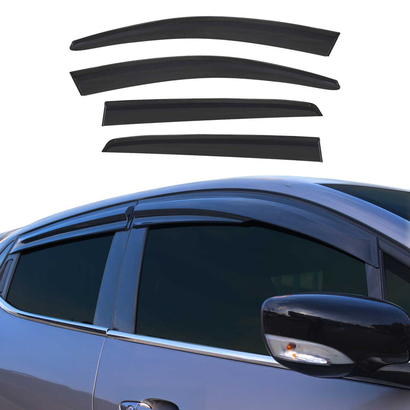 4 deflettori antivento e antipioggia per VW Golf 7 2013-2019 in acrilico scuro