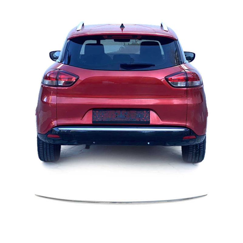 Copertura paraurti posteriore per Renault Clio Grandtour 2012-2019 in acciaio inox argento 1x