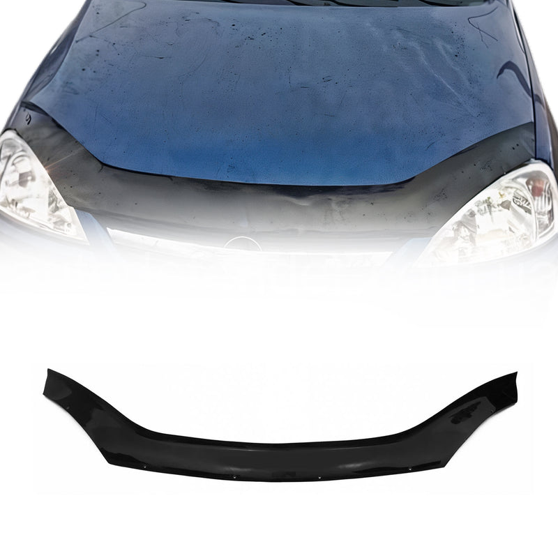 Deflettore cofano protezione in pietra per Opel Corsa C 2000-2006 Nero