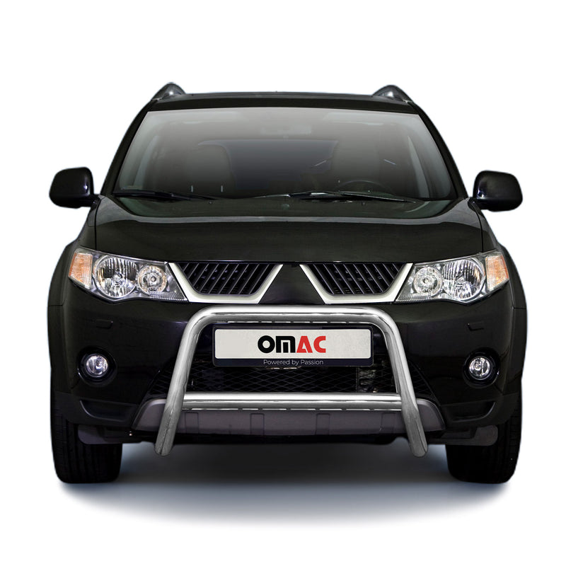 Protezione anteriore per Subaru Outlander 2007-2010 ABE acciaio argento