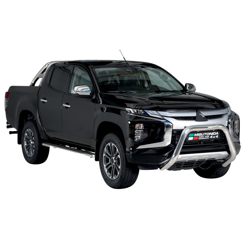 Protezione anteriore per Mitsubishi L200 2019-2025 ø76mm acciaio argento