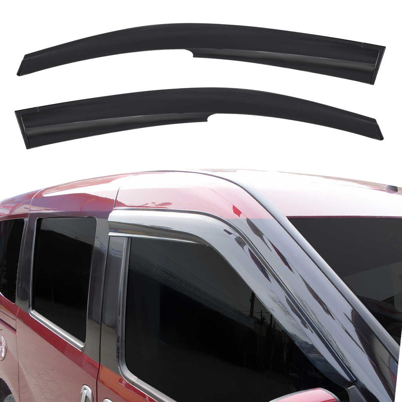 Deflettore antivento e antipioggia per VW Caddy 2003-2025 acrilico scuro 2 pezzi