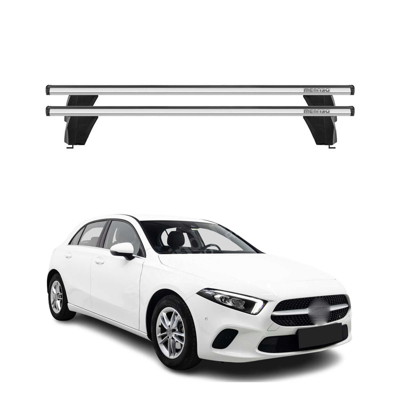 Barre trasversali portatutto Menabo per Mercedes Classe A W177 2018-2025 ABE Alu Grey