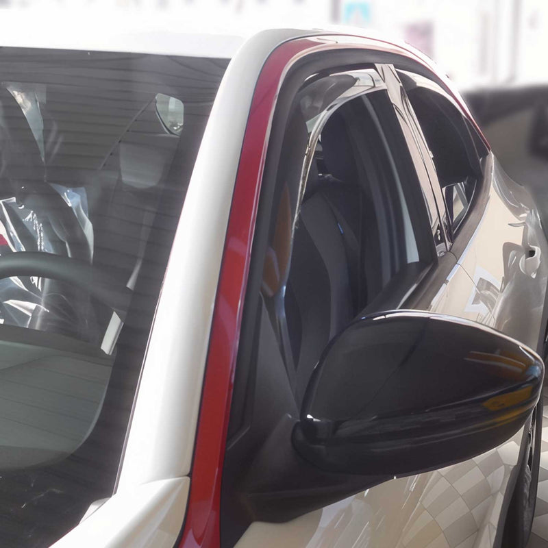 Deflettori antivento e antipioggia per Opel Mokka B 2021-2025 in acrilico scuro, 4 pezzi