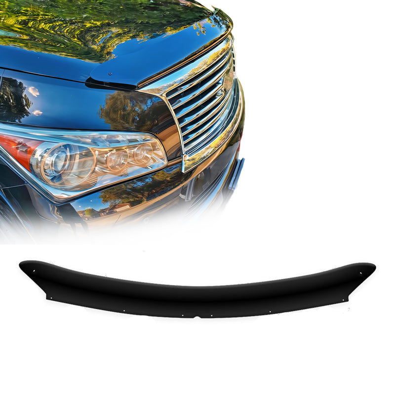 Deflettore cofano protezione insetti e pietre per Infiniti QX56 2010-13 scuro