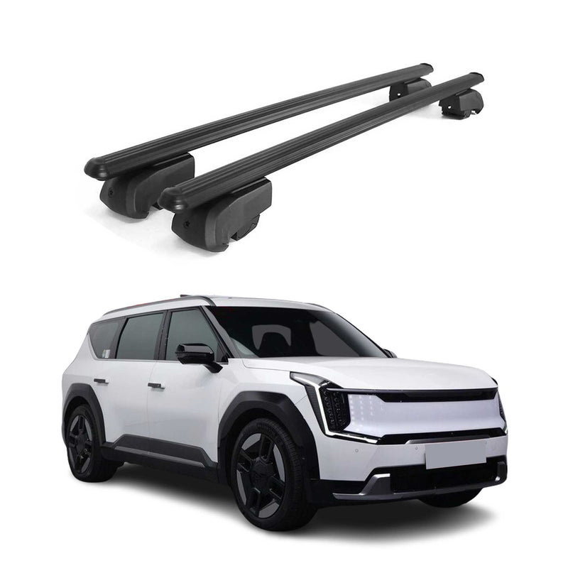 Portapacchi da tetto per Kia EV9 2023-2025 Alu Nero ABE