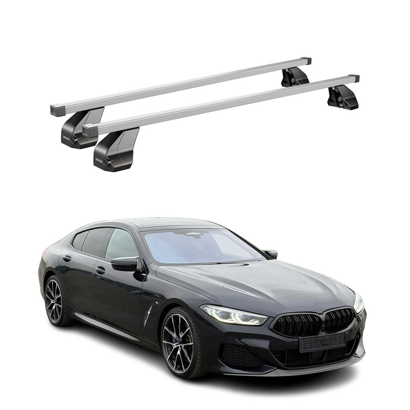 Menabo Dachträger für BMW 8er Gran Coupe G16 G15 2018-25 Aluminium Schwarz 2tlg