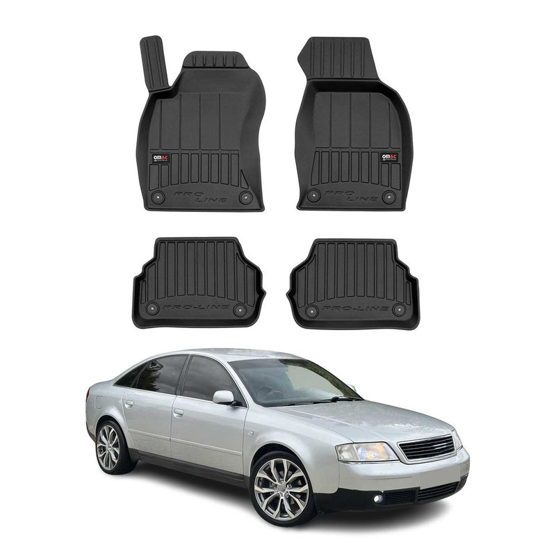 1997-2004 Audi A6 C5 Limo Avant Fußmatten TPE Schwarz 4 tlg