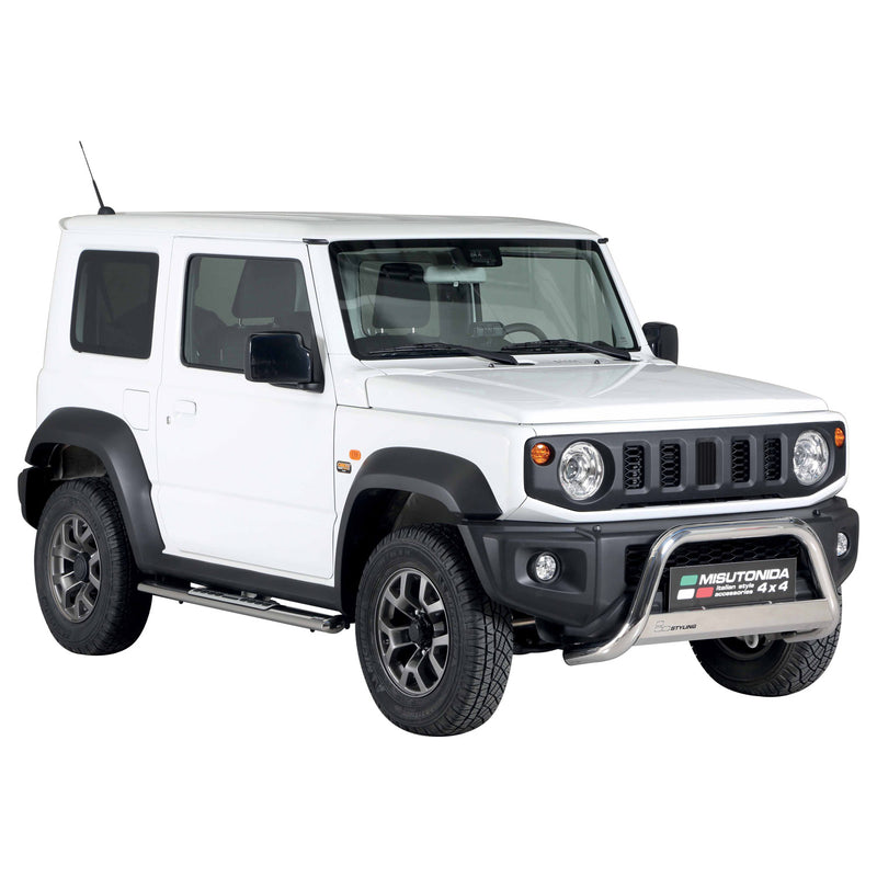 Protezione anteriore per Suzuki Jimny 2018-2025 ø63mm acciaio argento