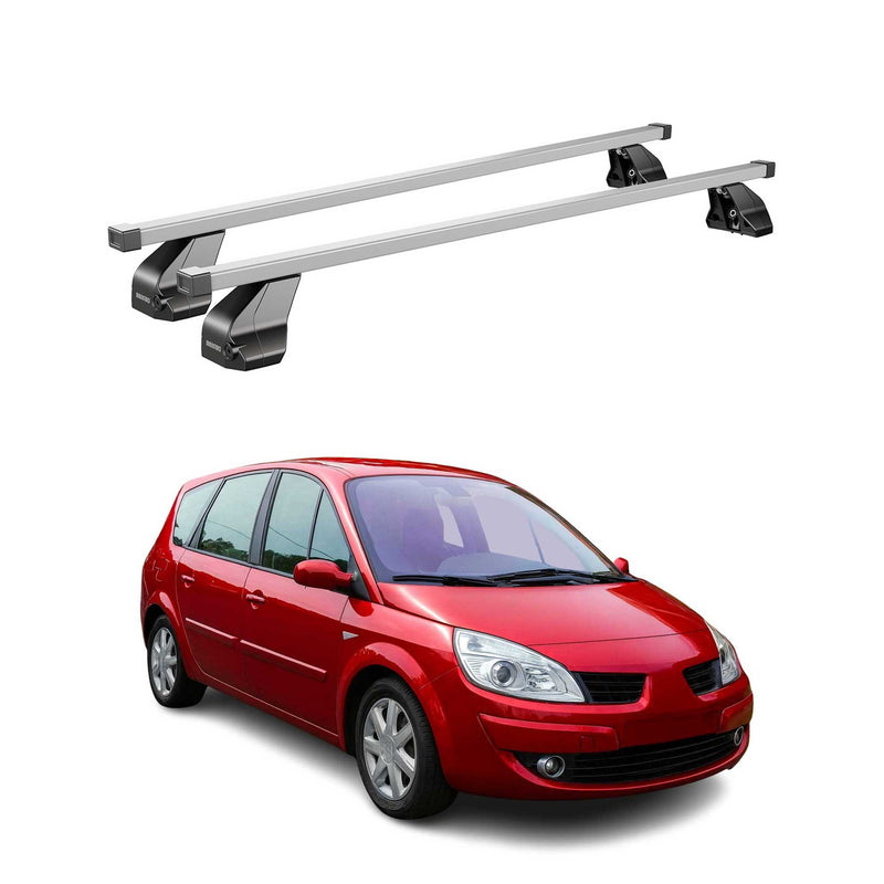 Portapacchi in acciaio Menabo per Renault Grand Scenic 2004-09 grigio