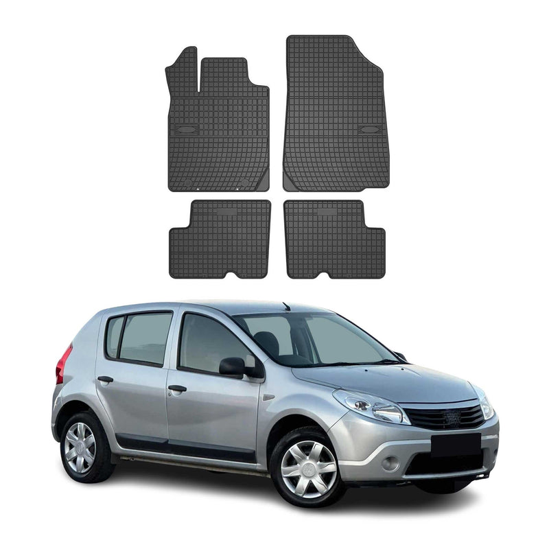 Tappetini Dacia Sandero 2008-2012 TPE Nero 4 pezzi