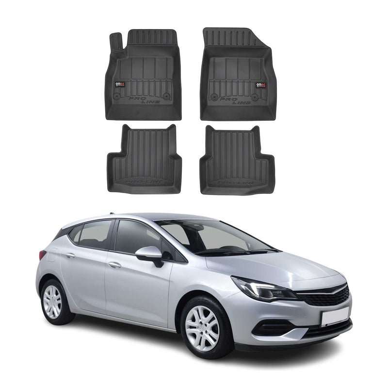 2015-2021 Opel Astra Fußmatten TPE Schwarz 4 tlg