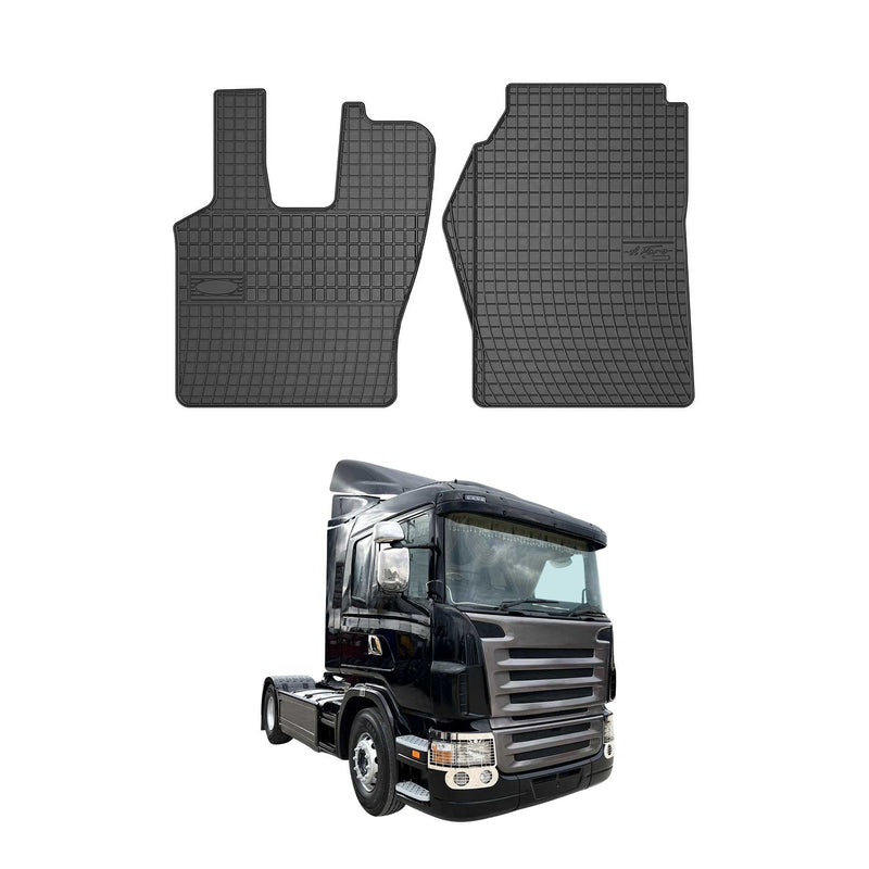 Tappetini in gomma neri per Scania RIG 2004-2010, 2 pezzi