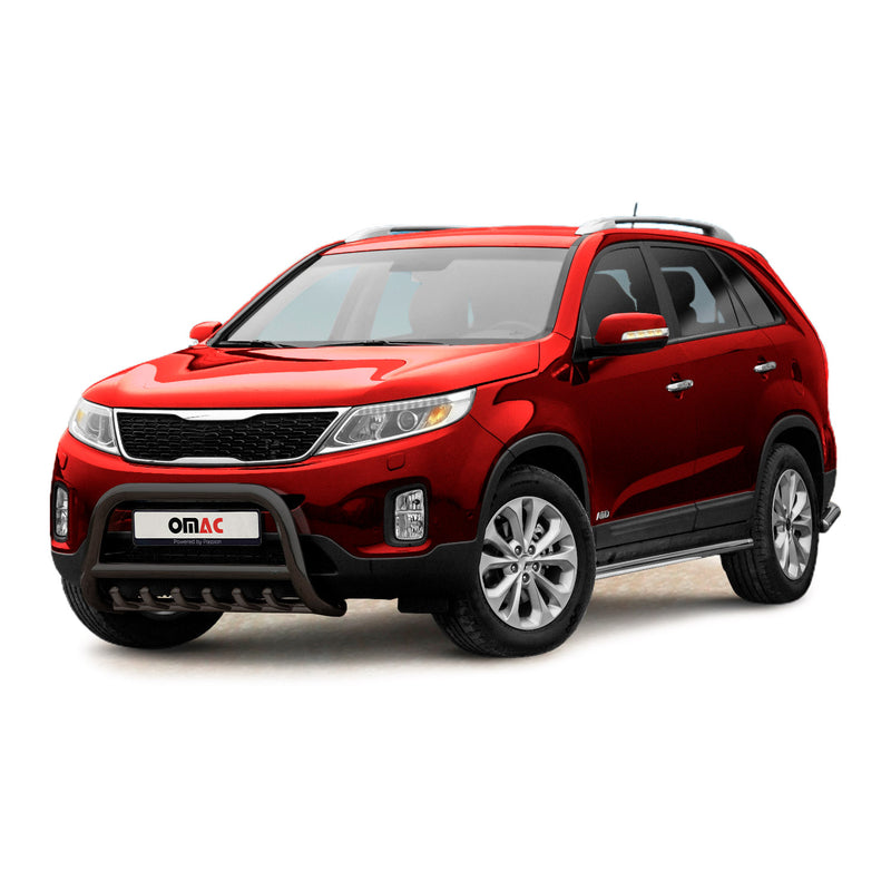 Protezione anteriore per Kia Sorento 2012-2015 con ABE acciaio nero
