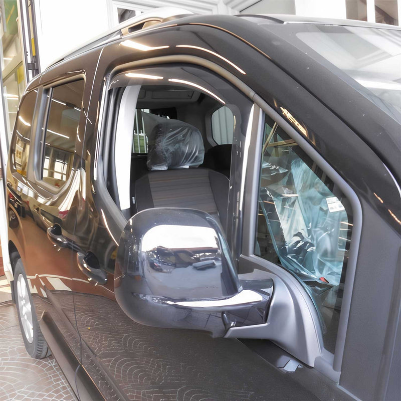 Deflettore antivento e antipioggia per Toyota Proace City Verso 2020-2024 scuro 2 pezzi