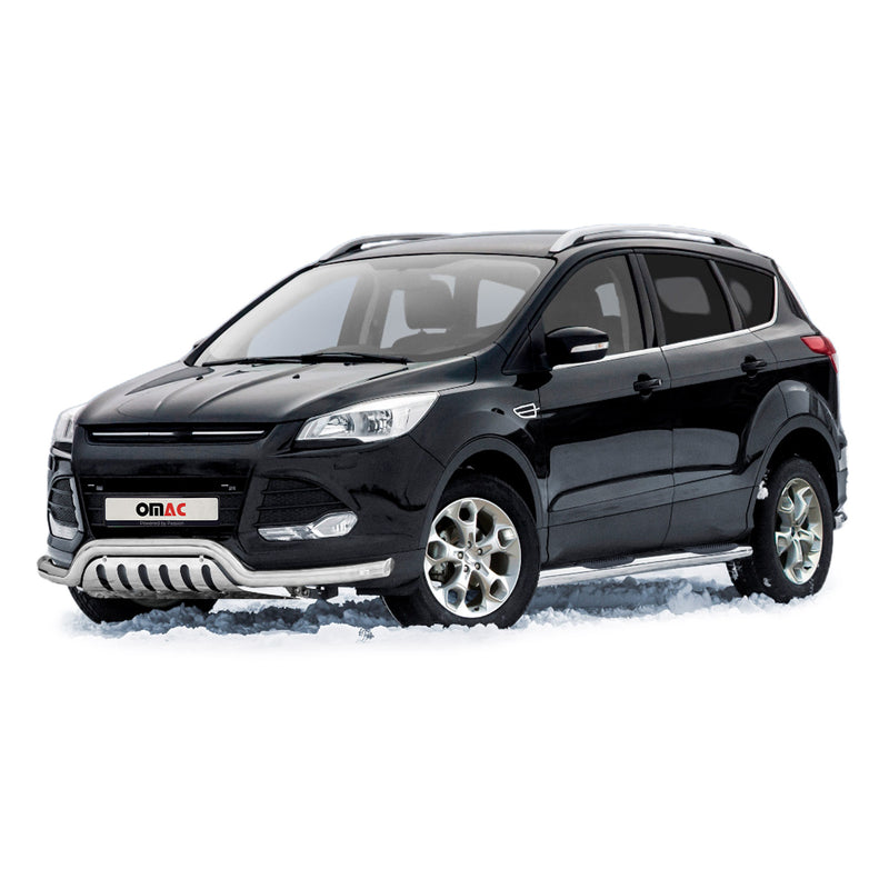Barra di protezione anteriore in acciaio inox per Ford Kuga 2012-2017 ABE Silver Protection