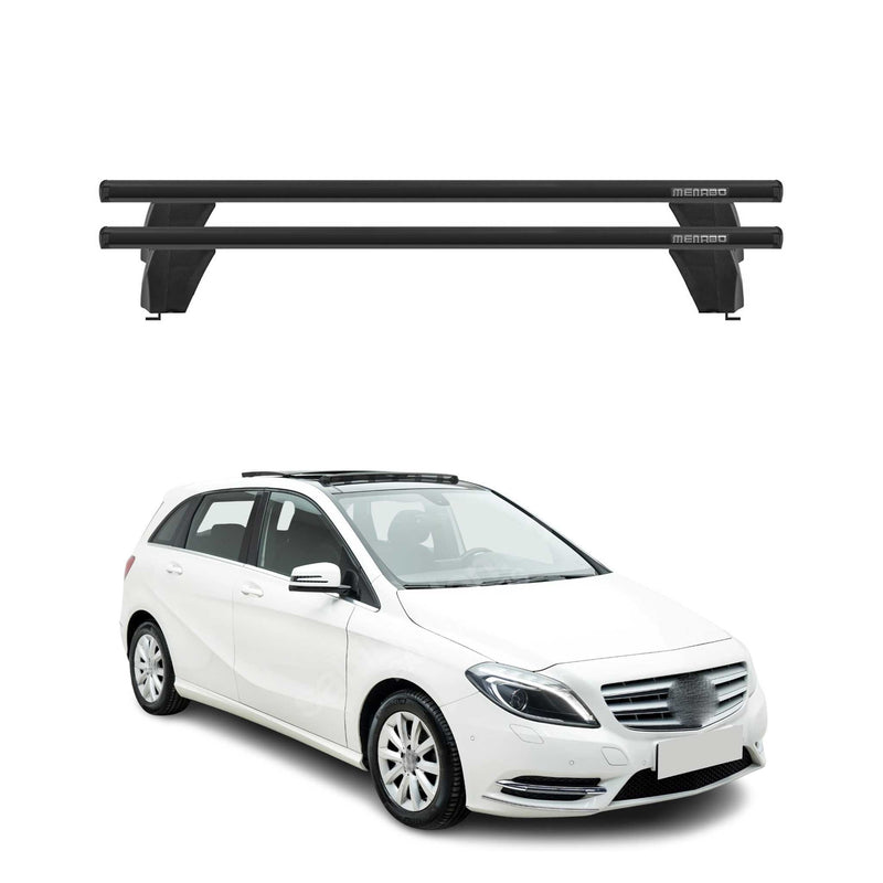 Menabo Dachträger für Mercedes B Klasse W246 2012-2018 ABE Aluminium Schwarz