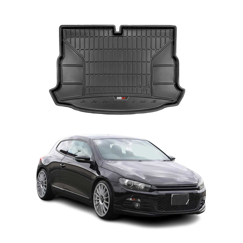 Vasca portabagagli in gomma OMAC per VW Scirocco 2007-2017, vasca portabagagli in TPE, nera