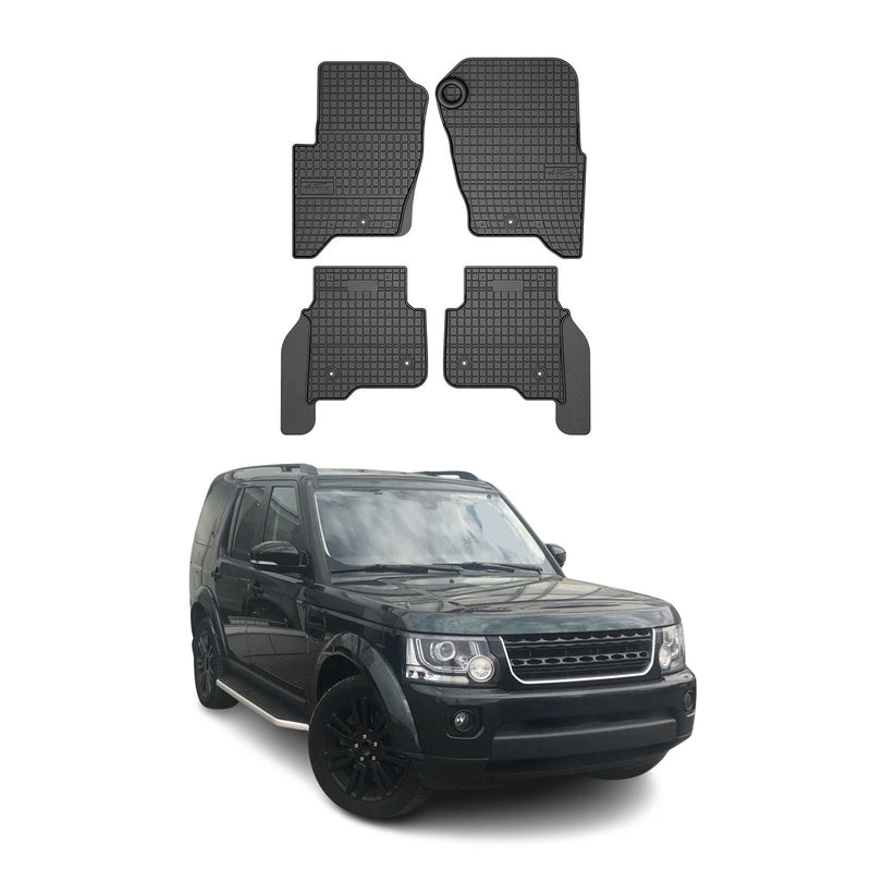 Tappetini in gomma neri per Land Rover Discovery 2009-2016, 4 pezzi