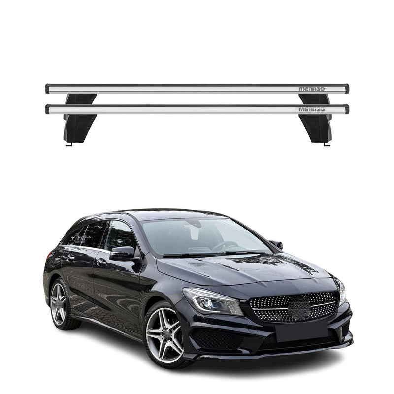 Barre trasversali portatutto Menabo per Mercedes CLA X117 2015-2025 ABE grigio alluminio