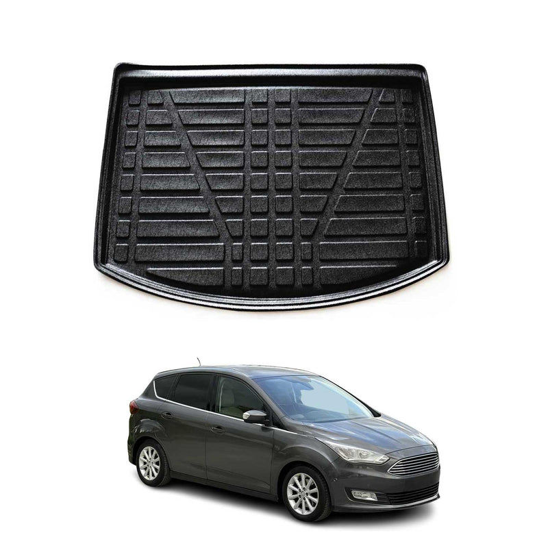Vasca baule per Ford C-Max 2 2010-2019 5 porte in gomma TPE nera