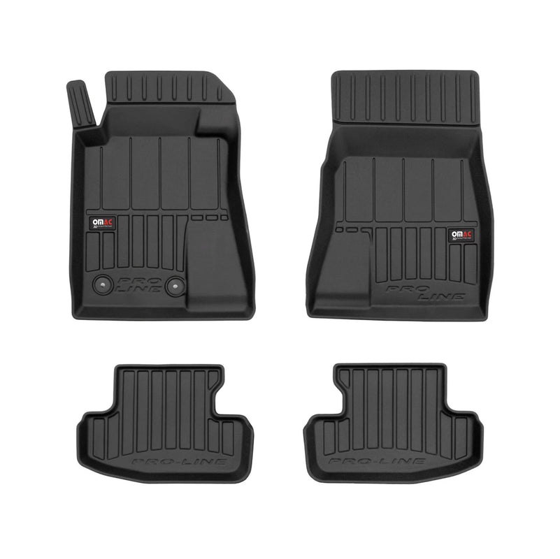 Tappetini Ford Mustang Coupe 2015-2025 in TPE nero, 4 pezzi