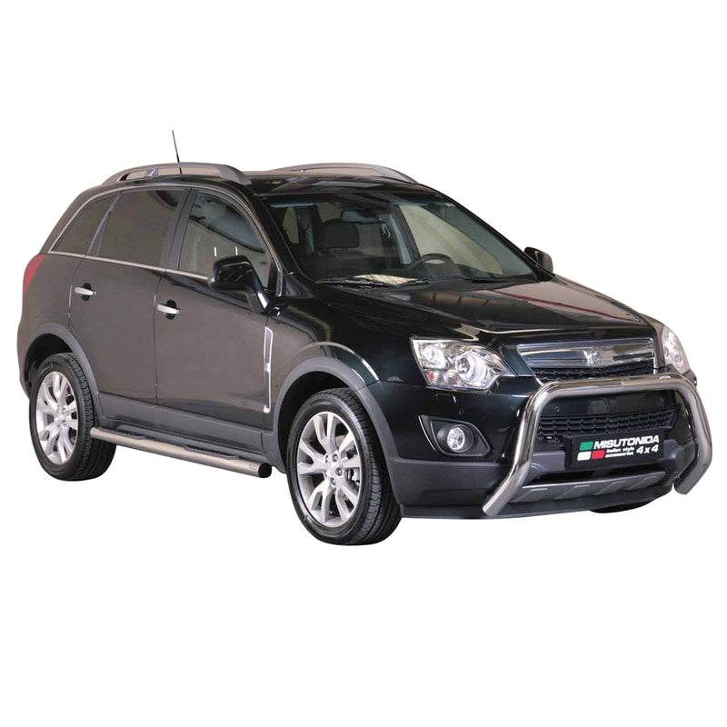 Protezione anteriore per Opel Antara 2011-2015 ø76mm acciaio argento