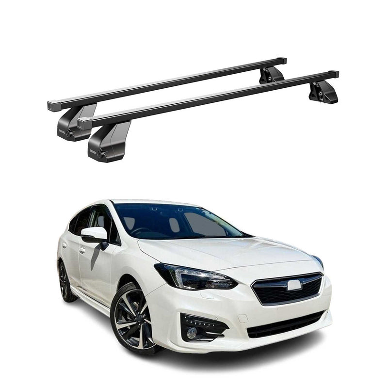 Portapacchi Menabo per Subaru Impreza SD 2016-2023 in acciaio nero ABE