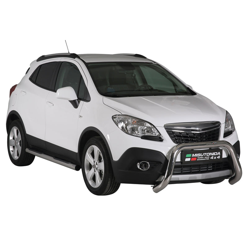Protezione anteriore per Opel Mokka 2012-2016 ø76mm acciaio argento