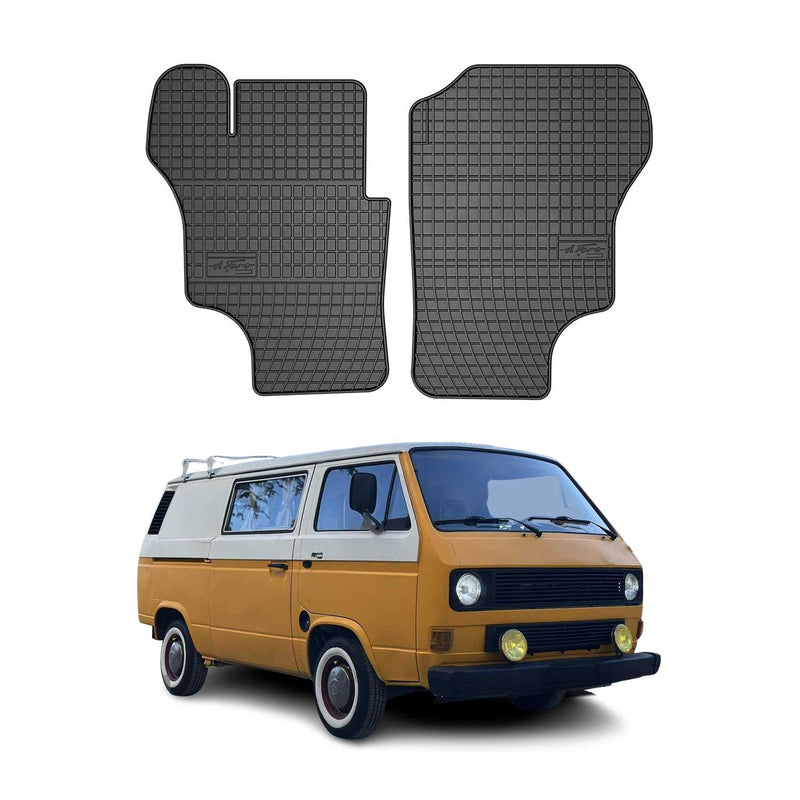 Tappetini in gomma neri per VW T3 1979-1991, 2 pezzi