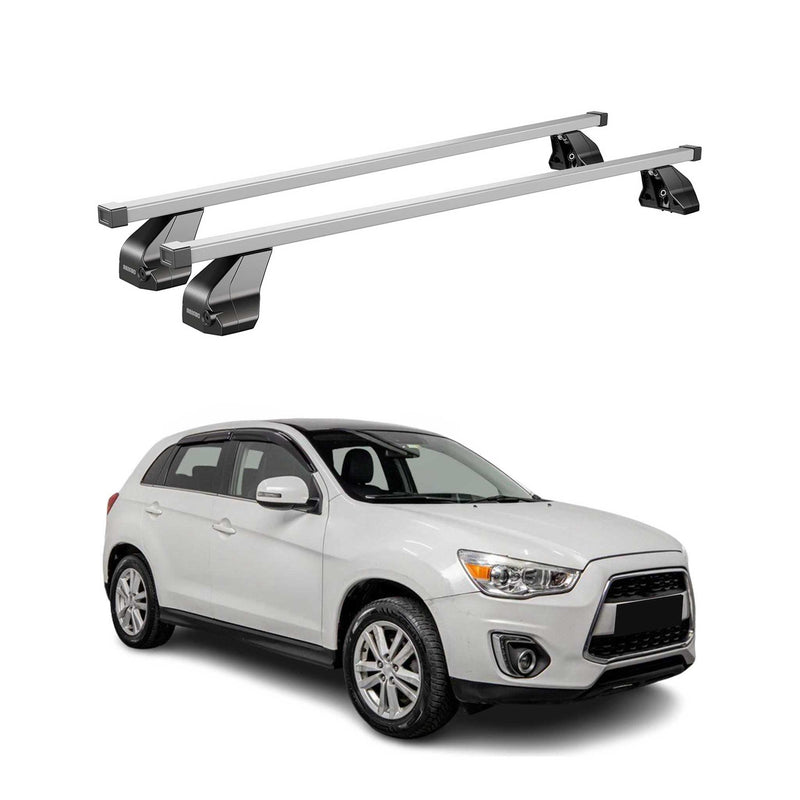Portapacchi in acciaio Menabo per Mitsubishi ASX 2010-2019 grigio 2x