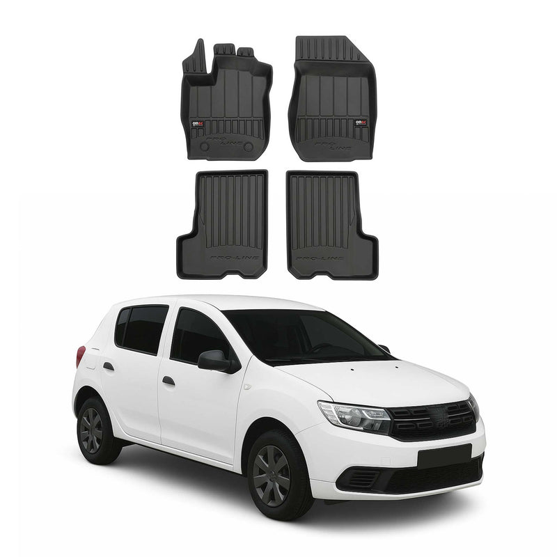 Tappetini Dacia Sandero 2012-2020 TPE Nero 4 pezzi