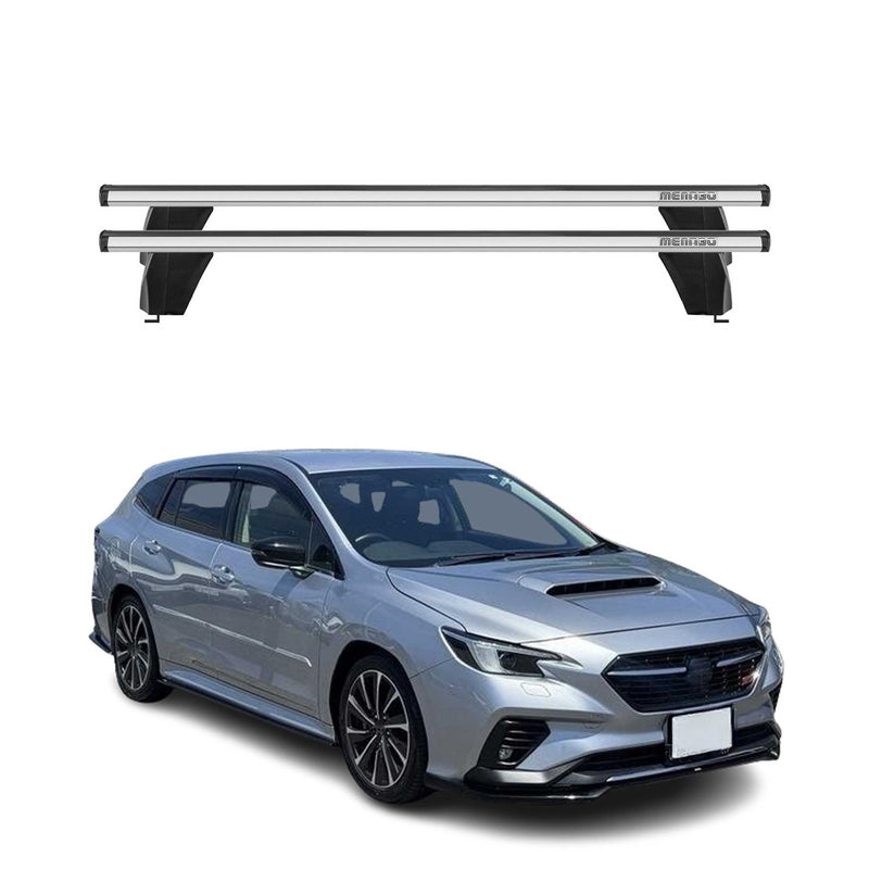 Barre trasversali portatutto Menabo per Subaru Levorg 2014-2021 ABE grigio alluminio