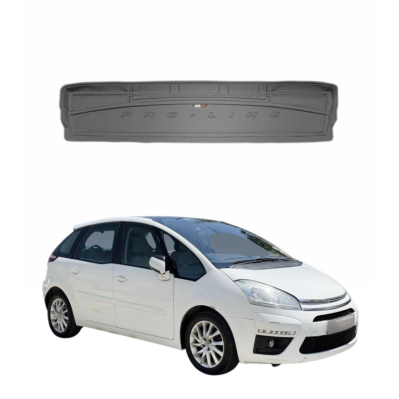 Vasca baule in gomma OMAC per Citroen C4 Grand Picasso 2006-2013 TPE Nero
