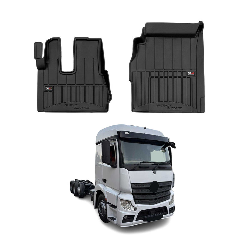 Tappetini Mercedes Actros MP4 2011-2019 TPE Nero 2 pezzi