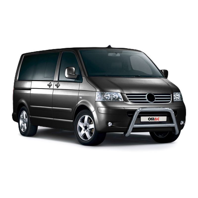 Protezione anteriore per VW Transporter T5 2003-2015 con ABE acciaio argento