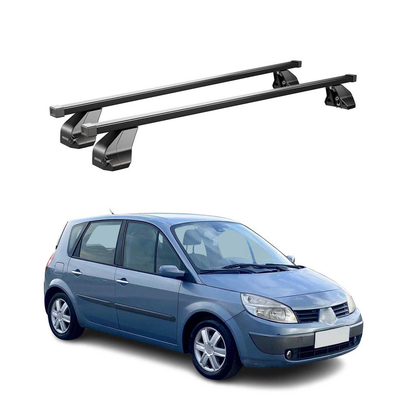 Portapacchi Menabo in acciaio per Renault Scenic 2003-2008 nero