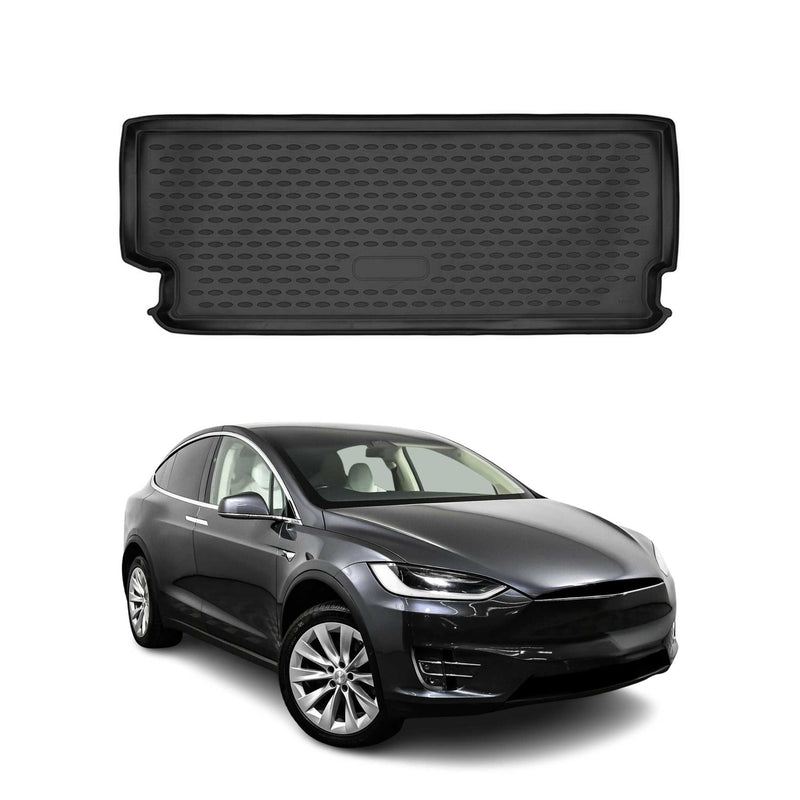 Tappetino per bagagliaio in gomma TPE per Tesla Model X 2016-2020, nero