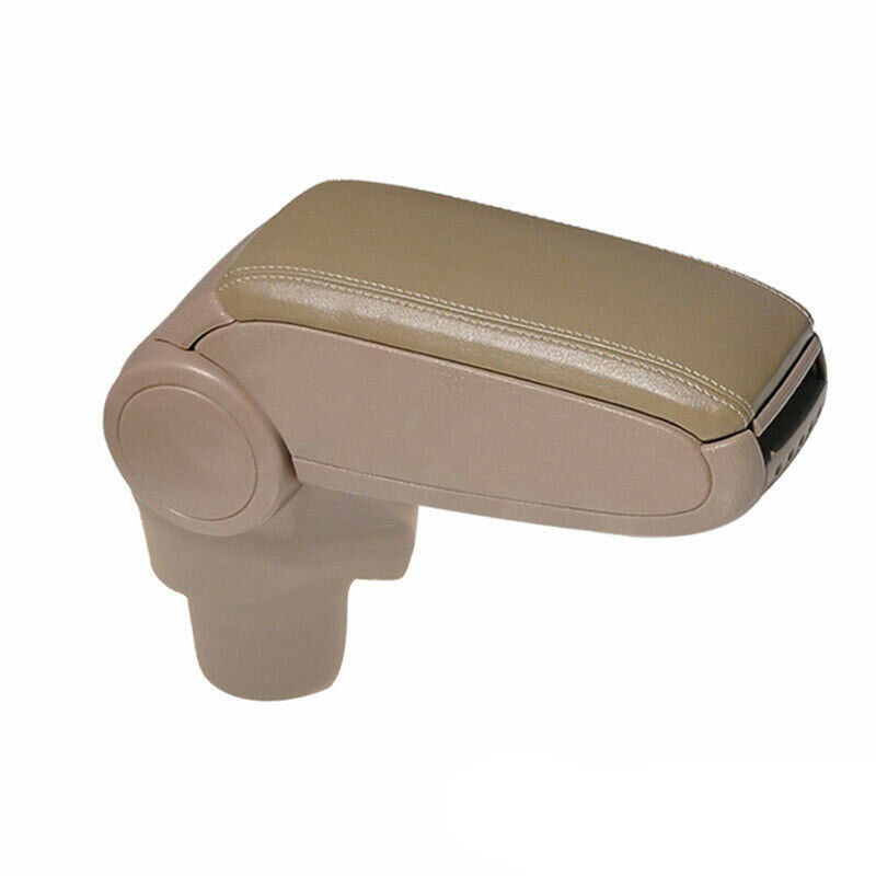 Mittelarmlehne Armlehne Mittelkonsole für Seat Ibiza 2008-2017 PU-Leder Beige