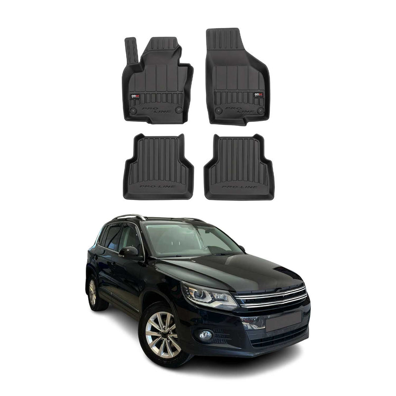 Tappetini VW Tiguan 2007-2017 TPE Nero 4 pezzi