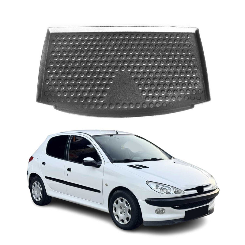 Vasca per bagagliaio per Peugeot 206 1999-2007 Hatchback Gomma TPE