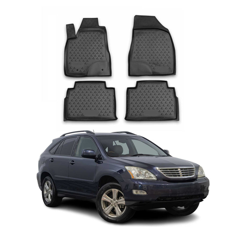 Tappetini Lexus RX350 2003-2009 in TPE nero, 4 pezzi